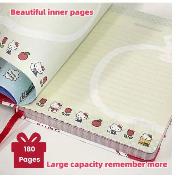 Hello Kitty Journal Notebook A5 180 Pages NWT - Picture 5 of 5